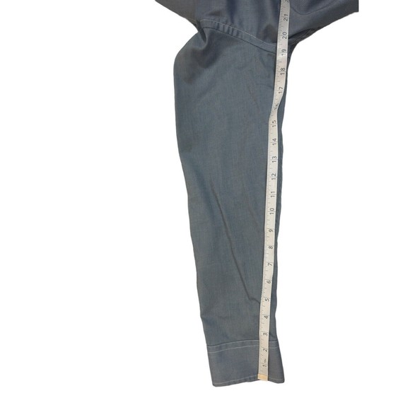 Pendleton Bridgeport Men's Button Up 100% Cotton Blue Pin Stripe Medium - Picture 3 of 10